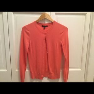 DONATED~Banana Republic cotton coral cardigan. EUC
